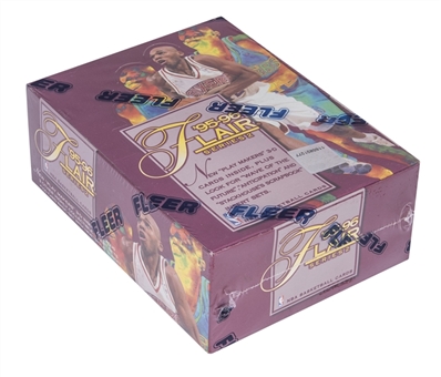 1995-96 Flair Series 2 Factory Sealed Basketball Wax Box (24 Packs)